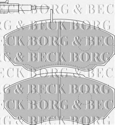 BORG & BECK bbp1736 -  Комплект тормозных колодок, дисковый тормоз